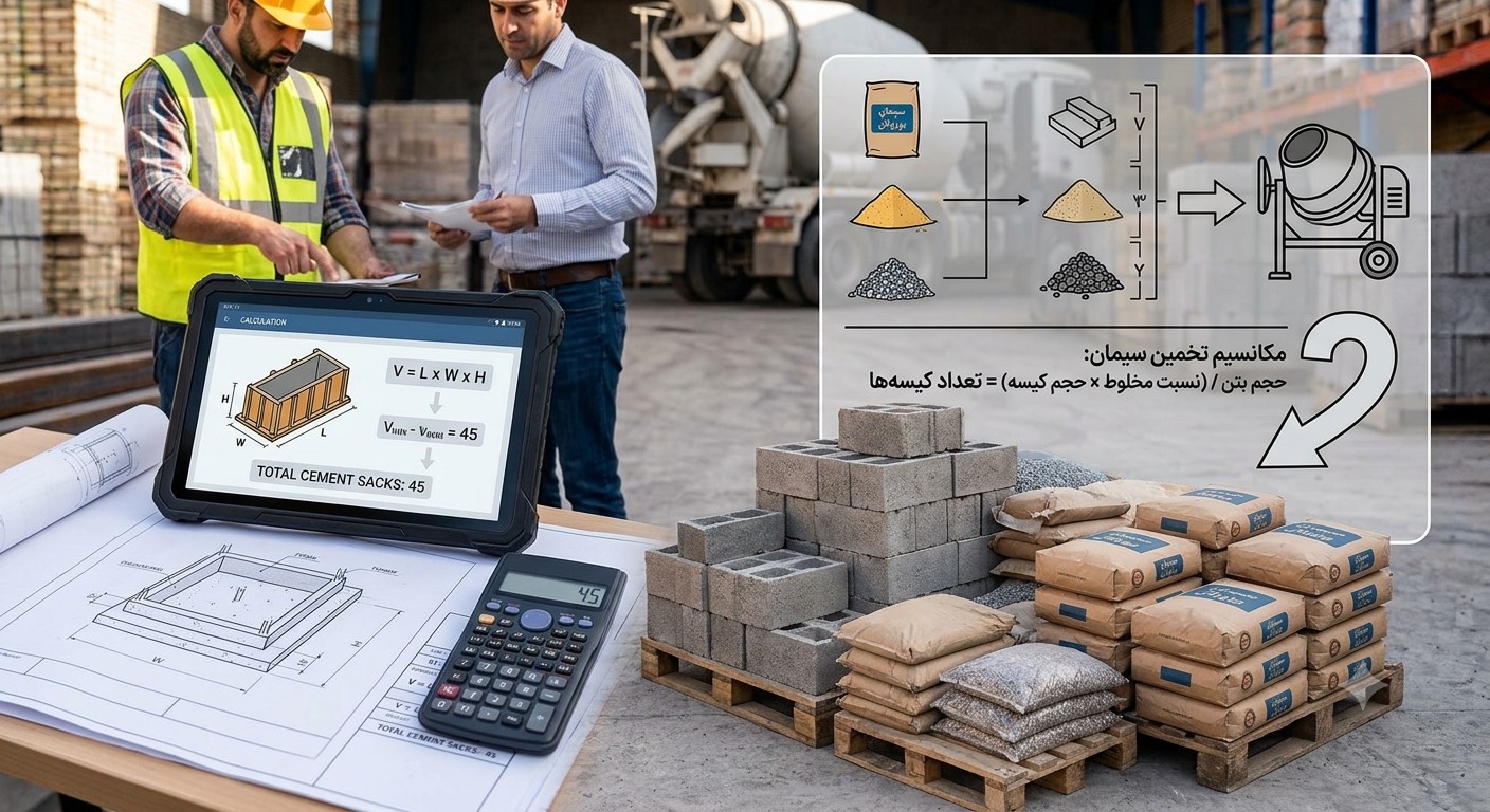 چه مقدار سیمان برای پروژه‌ام لازم دارم؟ راهنمای محاسبه